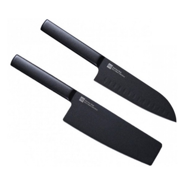 Набор кухонных ножей HuoHou Black Heat Knife 2шт.